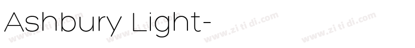 Ashbury Light字体转换